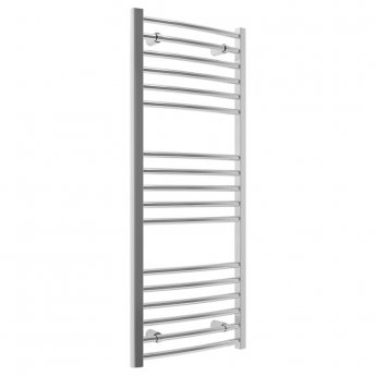 Signature Paragon Curved Heated Towel Rail 1200mm H x 500mm W - Chrome | Product Image