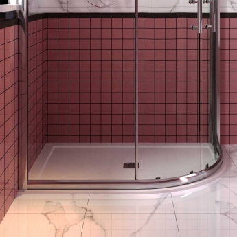 Signature Grade Ultra-Slim 25mm Offset Quadrant Shower Tray