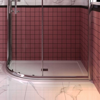 Signature Grade Ultra-Slim 25mm Offset Quadrant Shower Tray