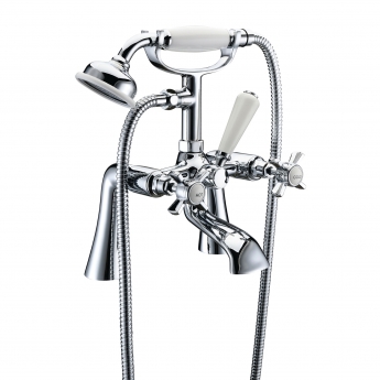 Signature Greenwich Bath Shower Mixer Tap with Shower Kit - Chrome