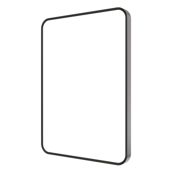 Signature Harper Front-Lit LED Bathroom Mirror with Demister Pad 700mm H x 500mm W - Black | Product Image