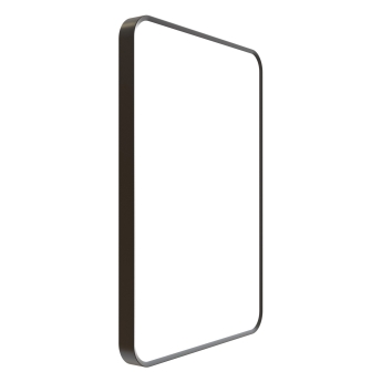 Signature Harper Front-Lit LED Bathroom Mirror with Demister Pad 700mm H x 500mm W - Black | Product Image