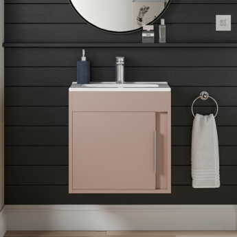 Signature Helsinki 500mm 1-Door Wall Hung Vanity Unit
