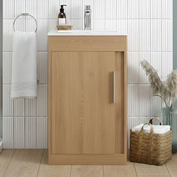 Signature Helsinki 500mm 1-Door Floor Standing Vanity Unit