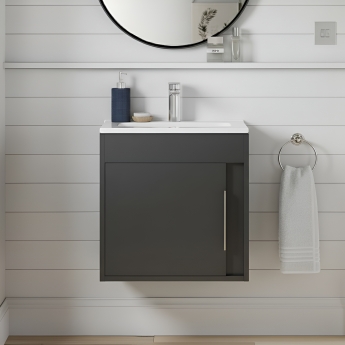 Signature Helsinki 500mm 1-Door Wall Hung Vanity Unit
