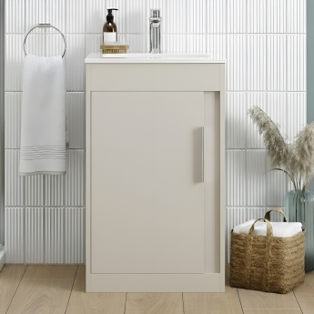 Signature Helsinki 500mm 1-Door Floor Standing Vanity Unit