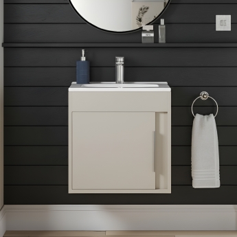 Signature Helsinki 500mm 1-Door Wall Hung Vanity Unit