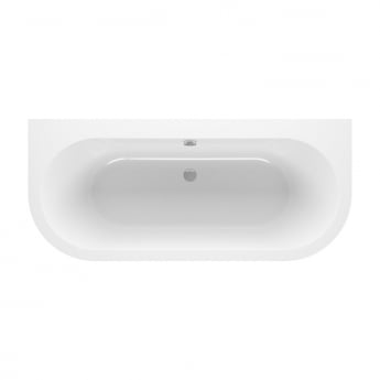 Signature Hera Double Ended Back to Wall Bath 1700mm x 750mm - 0 Tap Hole