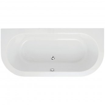 Signature Hera Supercast Double Ended Back to Wall Bath 1700mm x 800mm - 0 Tap Hole