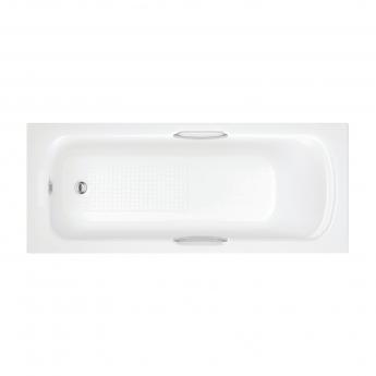Signature Sunset Rectangular Single Ended Bath with Grip 1700mm x 700mm - 2 Tap Hole