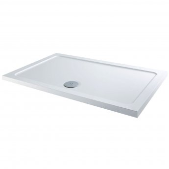 Signature Core40 Rectangular Shower Tray with Waste 1000mm x 800mm - White