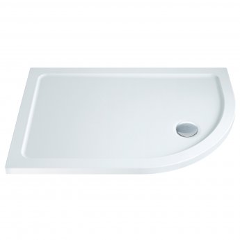 Signature Inca Offset Quadrant Low Profile Shower Tray with Waste 1200mm x 800mm - Right Handed