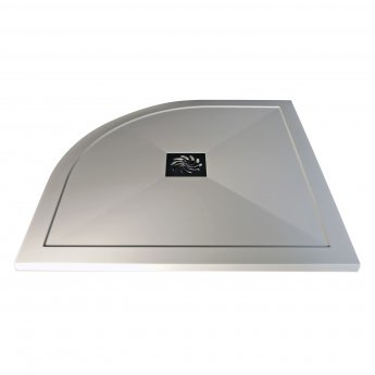 Signature Grade Offset Quadrant Shower Tray with Waste 1000mm x 800mm - Left Handed