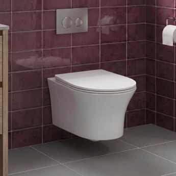 Signature Indus Rimless Wall Hung Toilet (inc Soft Close Slim Seat) | Product Image