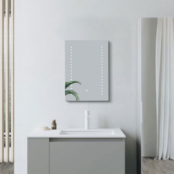 Signature Isabella Front-Lit LED Bathroom Mirror with Demister Pad 700mm H x 500mm W