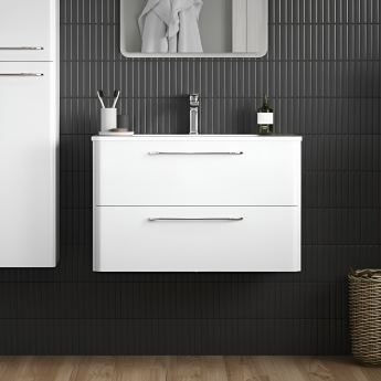 Signature Kalmar 600mm 2-Drawer Wall Hung Vanity Unit