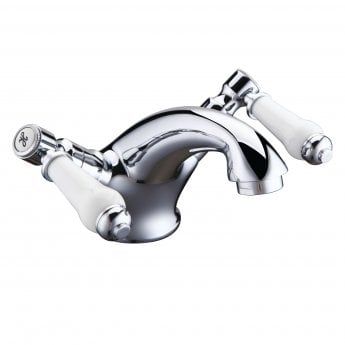 Signature Hampstead Basin Mixer Tap Dual Handle with Waste - Chrome