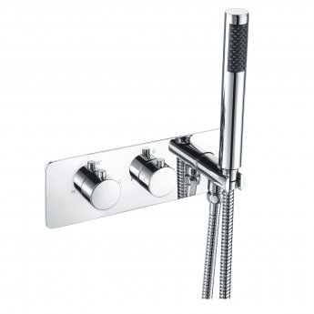 Signature Revive Thermostatic 2 Outlet Concealed Shower Valve Dual Handle with Handset - Chrome