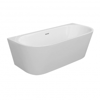 Signature Pinnacle Back-to-Wall Freestanding Bath with Integrated Waste