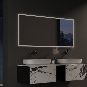 Signature Luca Surround-Lit LED Bathroom Mirror with Demister Pad 600mm H x 1200mm W | Product Image