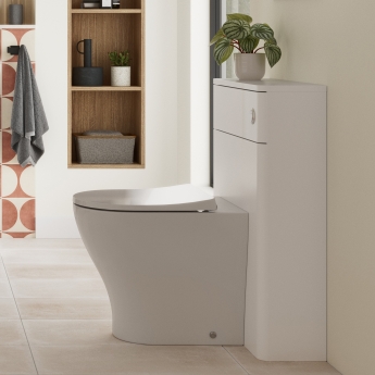Signature Lucille Back to Wall WC Toilet Unit 550mm Wide - Matt White | Product Image