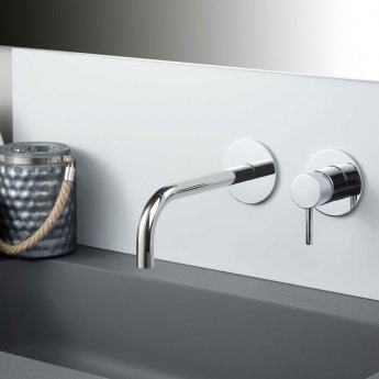 Vema Maira Basin Mixer Tap Wall Mounted - Chrome