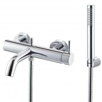 Vema Maira Bath Shower Mixer Tap with Shower Kit Wall Mounted - Chrome