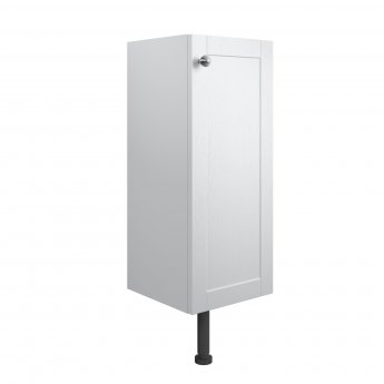 Signature Malmo Floor Standing 1-Door Base Unit 300mm Wide - Satin White Ash