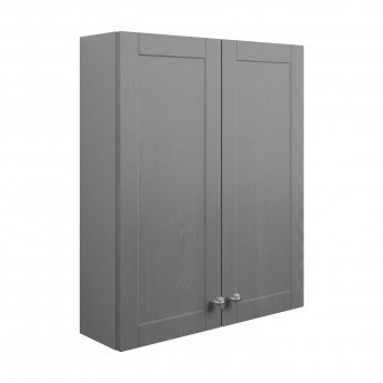 Signature Malmo Wall Hung 2-Door Storage Unit 600mm Wide - Grey Ash