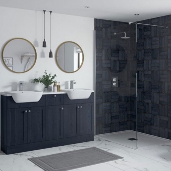 Signature Malmo Back to Wall WC Toilet Unit (No Top) 600mm Wide - Indigo Ash