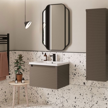 Signature Marco Bathroom Mirror 900mm H x 600mm W - Black | Product Image
