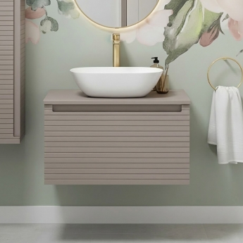 Signature Marshal 800mm 1-Drawer Wall Hung Countertop Vanity Unit