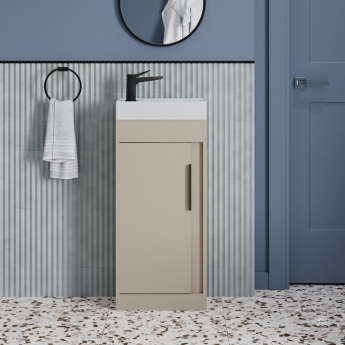 Signature Helsinki 400mm 1-Door Floor Standing Vanity Unit