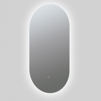 Signature Matilda Oblong Back-Lit LED Bathroom Mirror with Demister Pad 800mm H x 400mm W