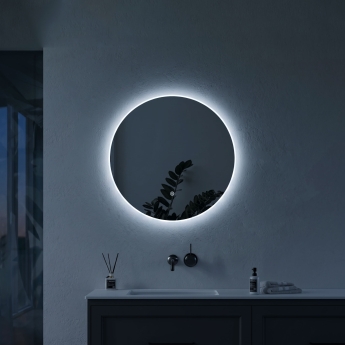Signature Matilda Round Back-Lit LED Bathroom Mirror with Touch Sensor 500mm Diameter | Product Image