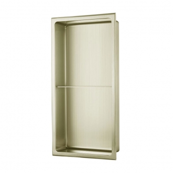Signature Shower Niche 610mm H x 305mm W - Brushed Brass