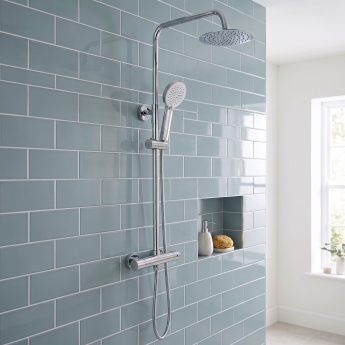 Signature Momentum Thermostatic Bar Mixer Shower with Shower Kit and Fixed Head - Chrome | Product Image