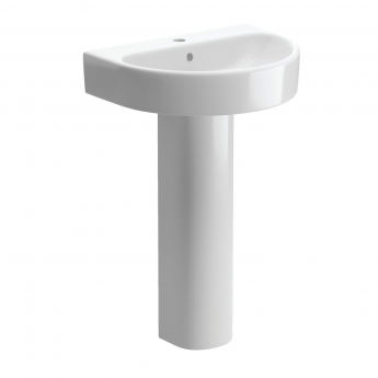 Signature Nazca Basin and Full Pedestal 555mm Wide - 1 Tap Hole