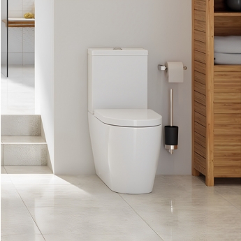 Signature Nazca Rimless Comfort Height Close Coupled Toilet with Push Button Cistern - Soft Close Seat