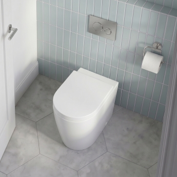 Signature Nazca Rimless Short Projection Back to Wall Toilet (inc Soft Close Seat) | Product Image
