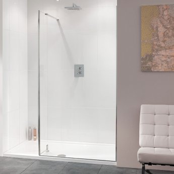 Lakes Nice Walk-In Shower Panel 800mm Wide - 10mm Glass