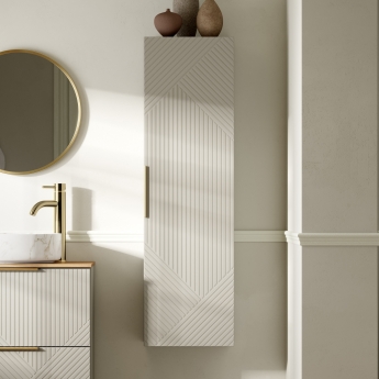 Signature Nouveau 350mm Wall Hung 1-Door Tall Storage Unit | Product Image
