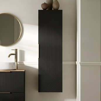 Signature Nouveau 350mm Wall Hung 1-Door Tall Storage Unit | Product Image