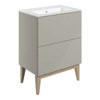 Signature Nouveau 615mm 2-Drawer Floor Standing Vanity Unit | Product Image