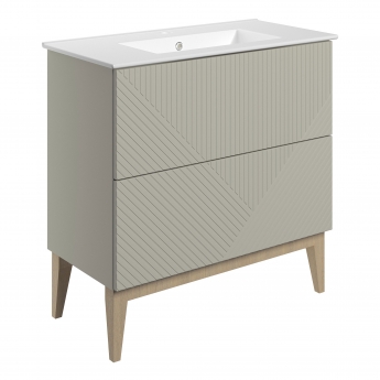 Signature Nouveau 815mm 2-Drawer Floor Standing Vanity Unit