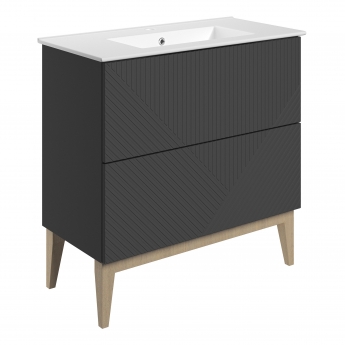 Signature Nouveau 815mm 2-Drawer Floor Standing Vanity Unit