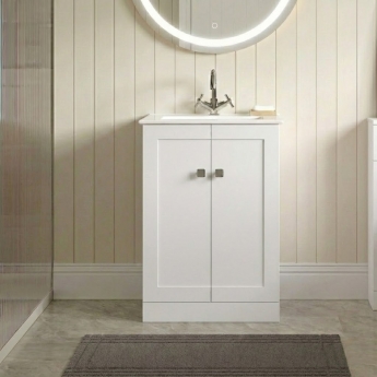 Signature Nouveau 615mm 2-Door Floor Standing Vanity Unit | Product Image