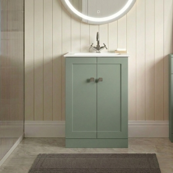 Signature Nouveau 615mm 2-Door Floor Standing Vanity Unit | Product Image