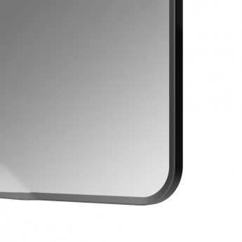 Signature Olivia Rectangular Bathroom Mirror 800mm H x 600mm W - Matt Black