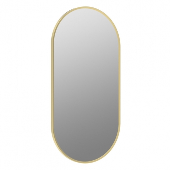 Signature Olivia Oblong Bathroom Mirror 800mm H x 400mm W - Brushed Brass